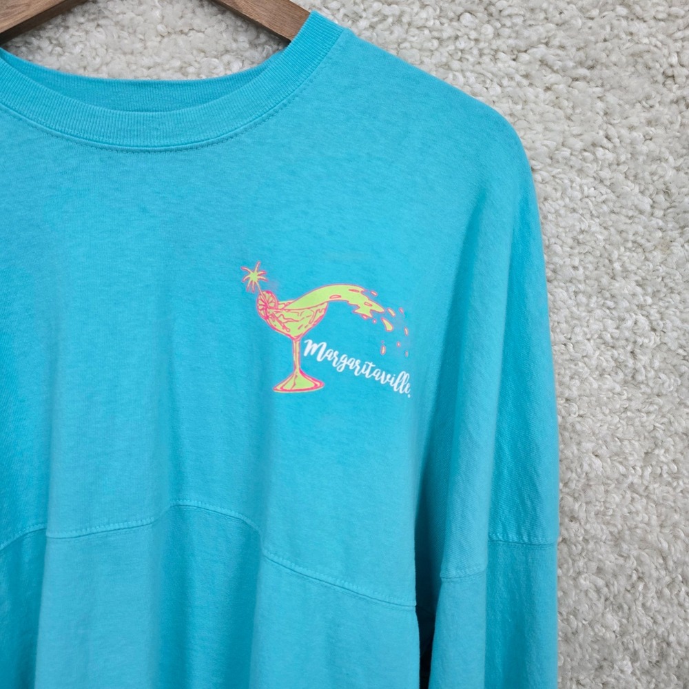 Spirit Jersey Margaritaville Women‎ Medium Blue It's 5 O'clock Somewhere Graphic - Picture 4 of 11